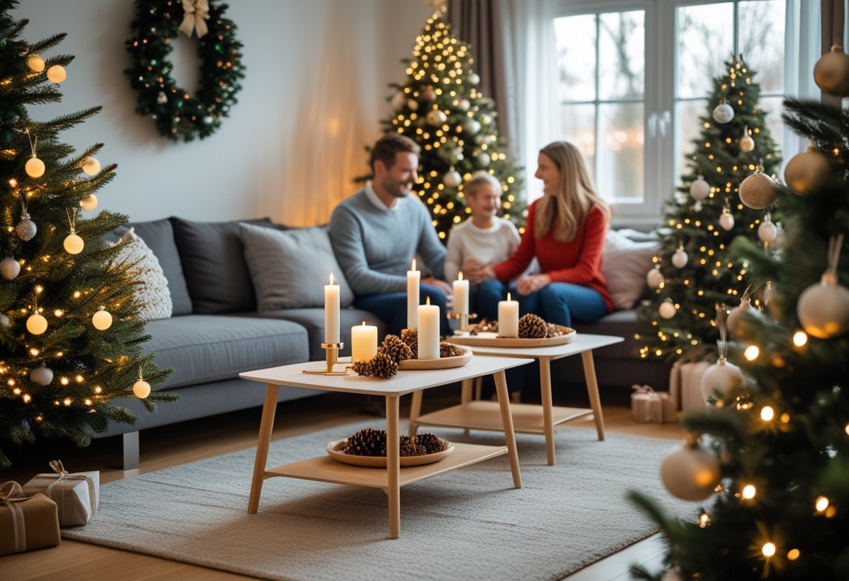 Saadan skaber du den perfekte julestemning med sofaborde og kunstige julestraeer